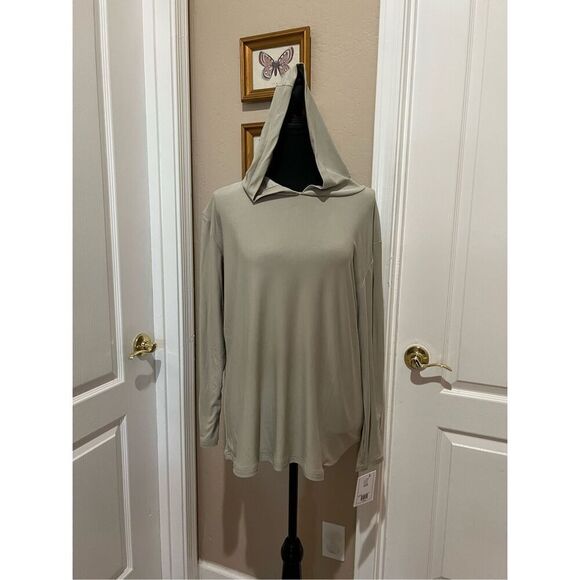 NWT Faded Green Real Essentials hoodie - Picture 1 of 5